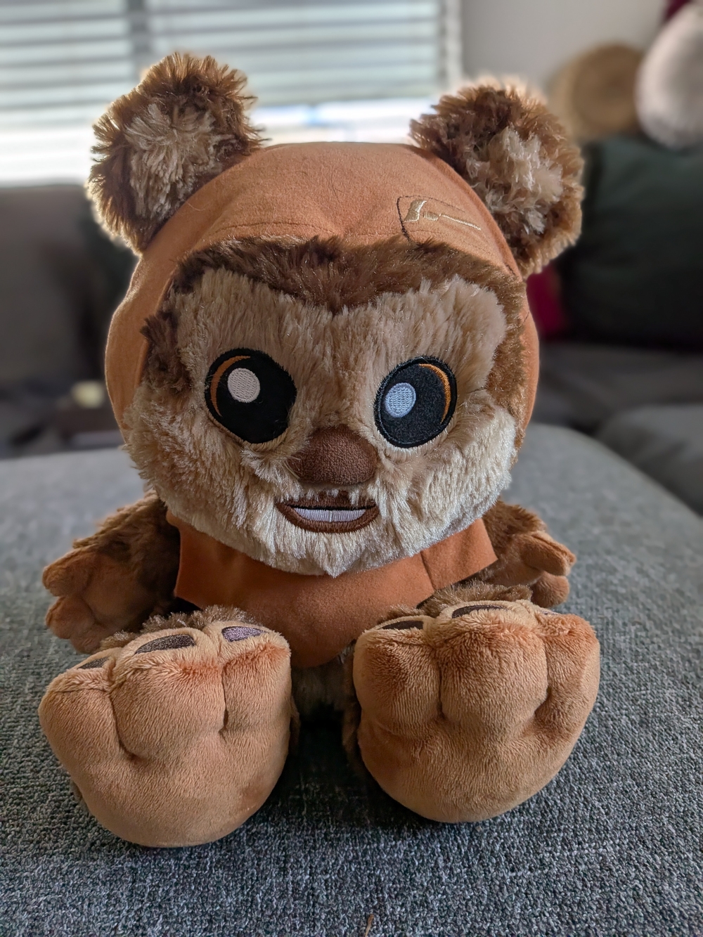 Disney Parks Plush Brown Ewok- Stuffed Toy - Soft Brown Plush EUC